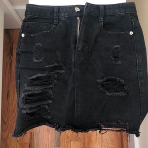 Asos size 4 black jeans skirt